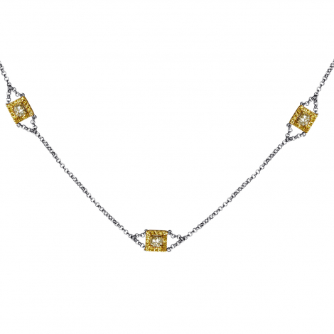 18K Multi-Tone Gold & Diamond Necklace KE4NKLBZZZ