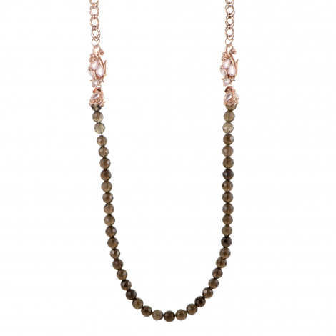 Stephen Webster Pop Superstud Rose Gold Plated Silver and Quartz Beaded Necklace