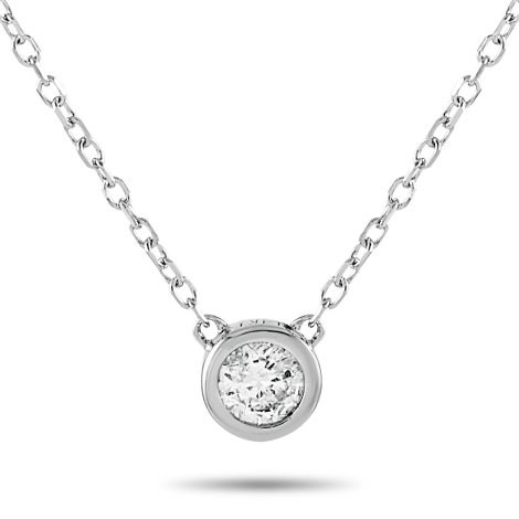 LB Exclusive 14K White Gold 0.10ct Diamond Necklace