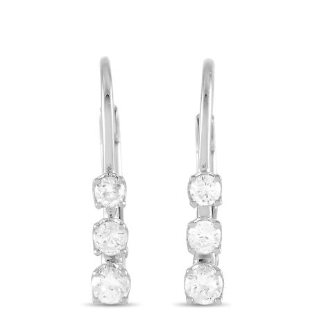 LB Exclusive 14K White Gold 0.25ct Diamond Earrings