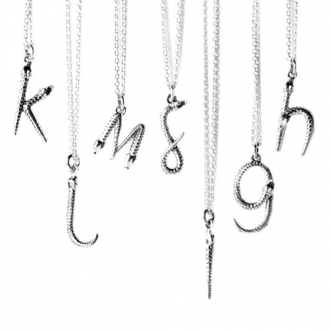 Theo Fennell Women's Alias Letter Silver Mamba Pendant Necklace