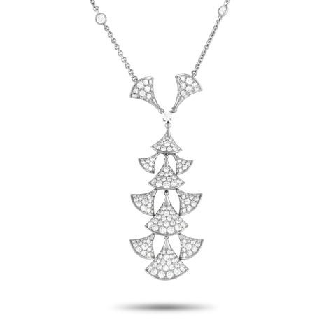 Bvlgari Diva's Dream 18K White Gold 3.75ct Diamond Necklace