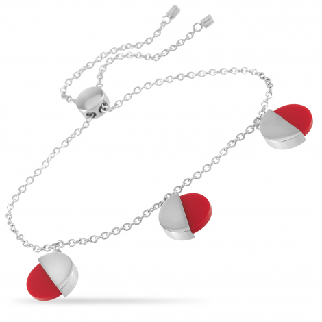 Calvin Klein Spicy Stainless Steel Red Coral Bracelet