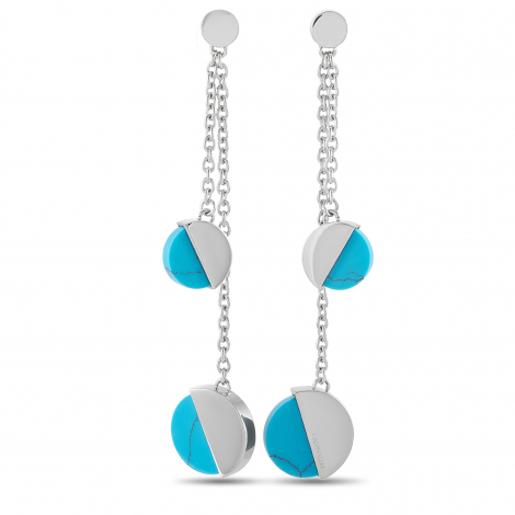 Calvin Klein Spicy Stainless Steel Turquoise Drop Earrings