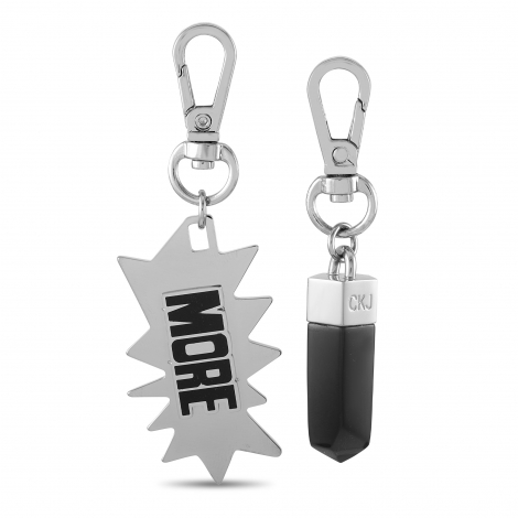 Calvin Klein Downtown Stainless Steel Black Resin Charms