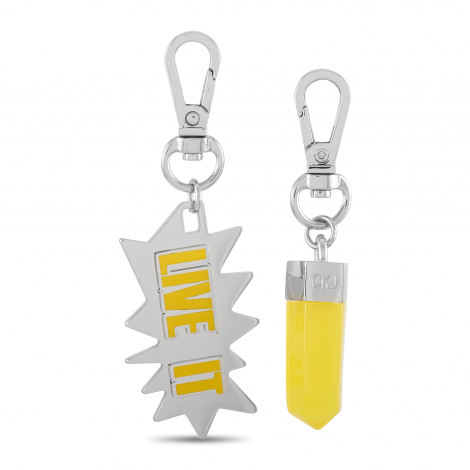 Calvin Klein Downtown Stainless Steel Yellow Resin Charms