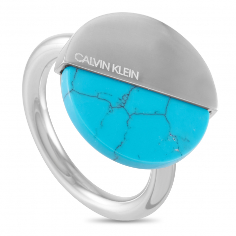 Calvin Klein Spicy Stainless Steel Turquoise Ring