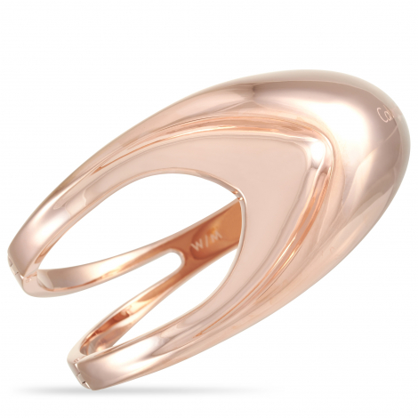 Calvin Klein Shade Rose Gold PVD-Plated Stainless Steel Closed Bangle Bracelet