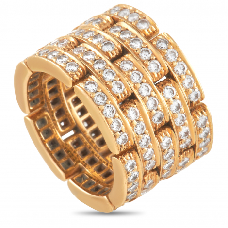 Cartier Maillon de Panthere 18K Yellow Gold 2.60 Carat Diamond Ring 