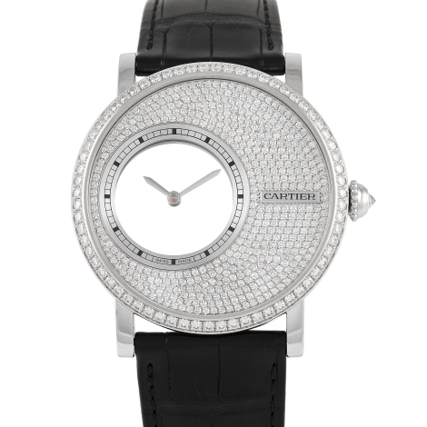 Cartier Rotonde De Cartier Mysterious Hour Ladies Diamond Watch HPI00636