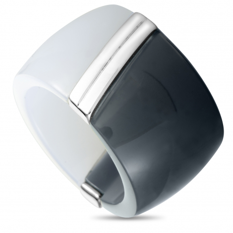 Calvin Klein Vision Stainless Steel Wide Band Ring