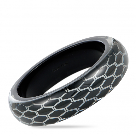 Calvin Klein Abstract Stainless Steel Bangle Bracelet