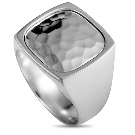 Georg Jensen Smithy Signet Silver Band Ring