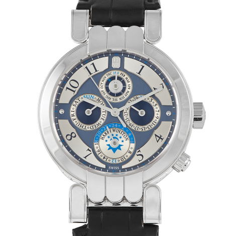 Harry Winston Premier Perpetual Calendar Time Zone Watch 200-MAWPC38