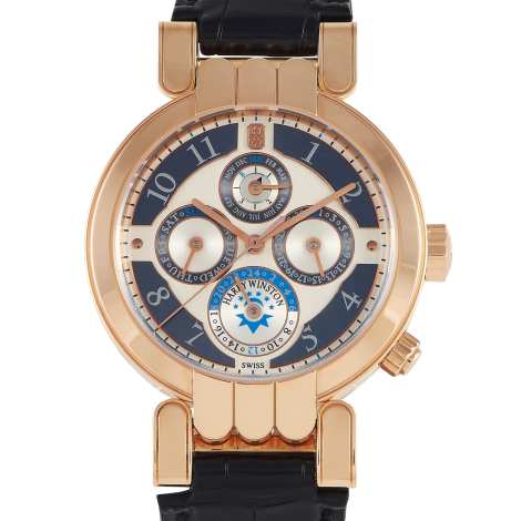 Harry Winston Perpetual Calendar Timezone Watch 200-MAWPC38