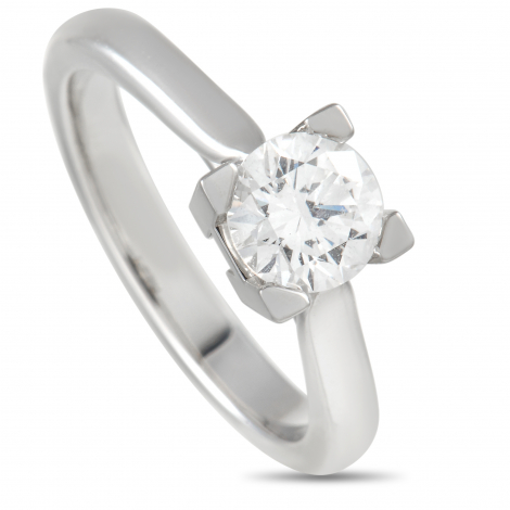 Harry Winston Platinum 0.71 ct Diamond Solitaire Engagement Ring