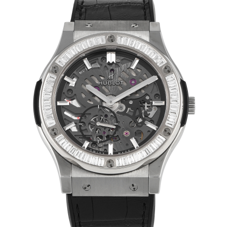 Hublot Classic Fusion Ultra-Thin Skeleton Diamond Bezel Watch 515.NX.0170.LR.1904