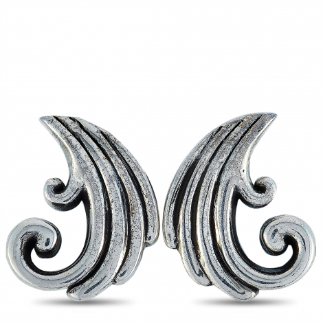 King Baby Silver Wave Earrings