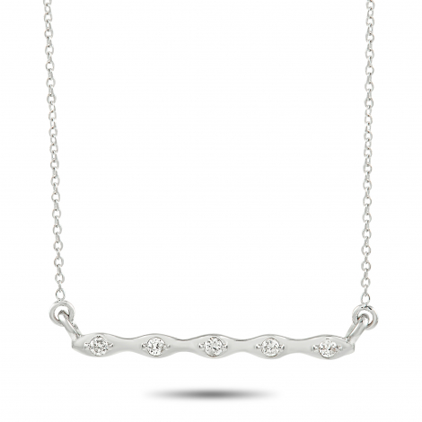 LB Exclusive 14K White Gold 0.06 ct Diamond Necklace