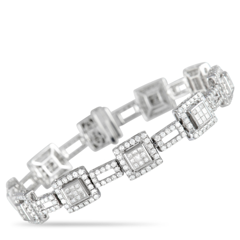 LB Exclusive 14K White Gold 5.15 ct Diamond Bracelet