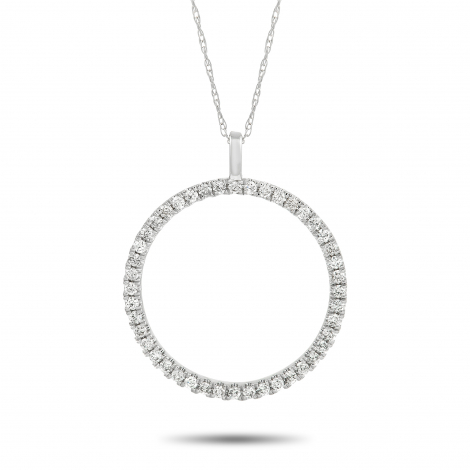 LB Exclusive 14K White Gold 0.33ct Diamond Necklace 