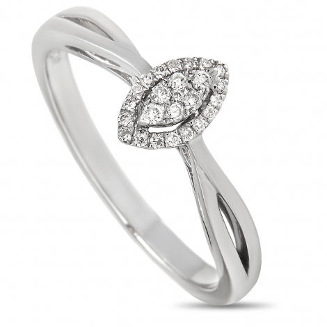 LB Exclusive 14K White Gold 0.10 ct Diamond Ring