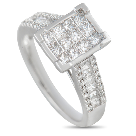 LB Exclusive 14K White Gold 1.00 ct Diamond Ring