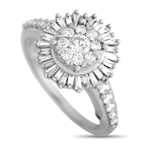 LB Exclusive 14K White Gold 1.0ct Diamond Ring