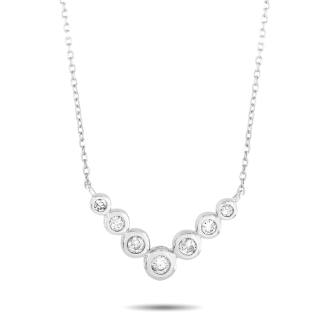 LB Exclusive 14K White Gold 0.25ct Diamond Necklace