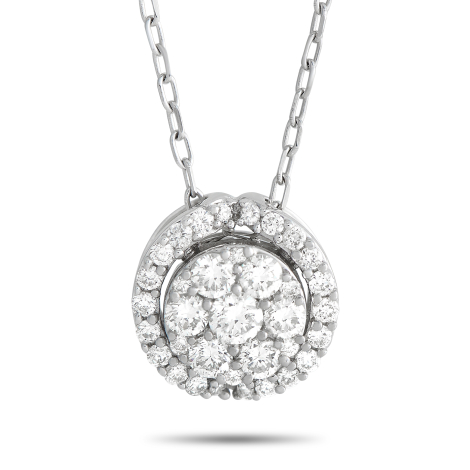 LB Exclusive 14K White Gold 0.40ct Diamond Pendant Necklace