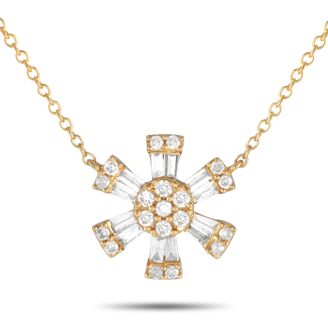 LB Exclusive 14K Yellow Gold 0.25ct Diamond Necklace