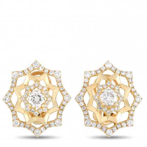 LB Exclusive 18K Yellow 2.40 ct Diamond Earrings