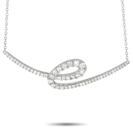 LB Exclusive 18K White Gold 0.48ct Diamond Necklace