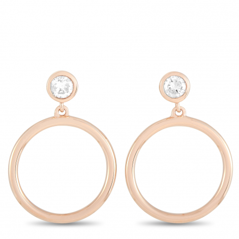 LB Exclusive 14K Rose Gold 0.31 ct Diamond Earrings