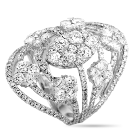 LB Exclusive 18K White Gold Diamond Ring