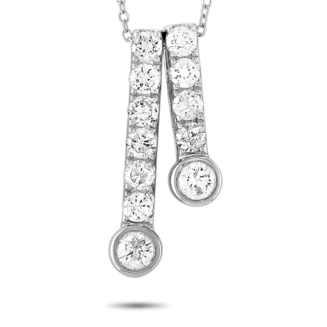 LB Exclusive 14K White Gold 1.0ct Diamond Necklace