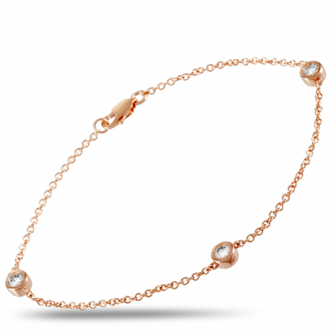 LB Exclusive 14K Rose Gold 0.37 ct Diamond Bracelet