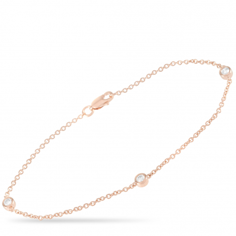 LB Exclusive 14K Rose Gold 0.25 ct Diamond Bracelet