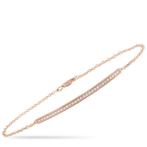  LB Exclusive 14K Rose Gold 0.25ct Diamond Bracelet