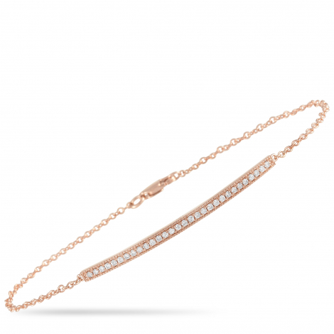 LB Exclusive 14K Rose Gold 0.25 ct Diamond Bracelet