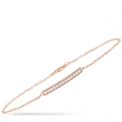 LB Exclusive 14K Rose Gold 0.25 ct Diamond Bracelet