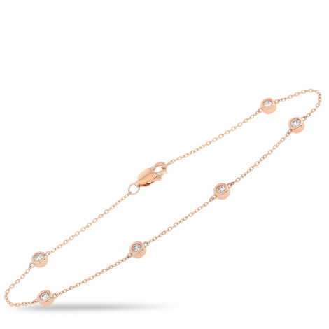 LB Exclusive 14K Rose Gold 0.25 ct Diamond Bracelet