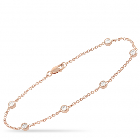 LB Exclusive 14K Rose Gold 0.55 ct Diamond Bracelet 