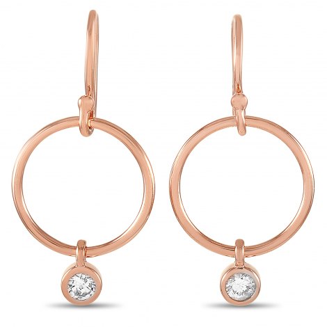 LB Exclusive 14K Rose Gold 0.32 ct Diamond Earrings