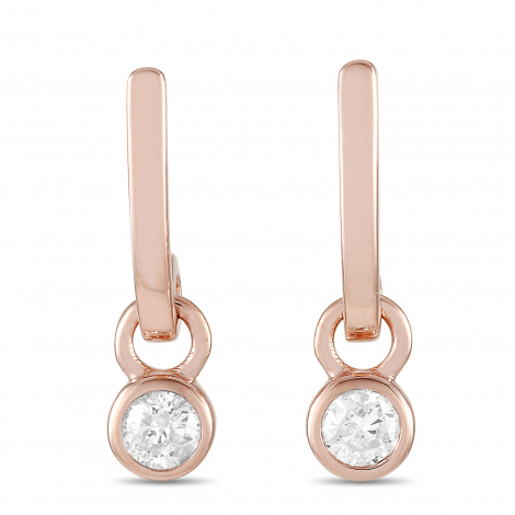 LB Exclusive 14K Rose Gold 0.29 ct Diamond Earrings