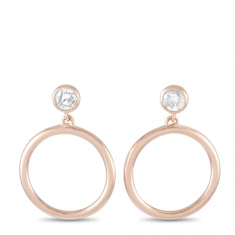 LB Exclusive 14K Rose Gold 0.18 ct Diamond Earrings