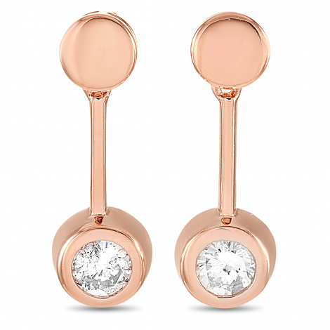 LB Exclusive 14K Rose Gold 0.58 ct Diamond Earrings