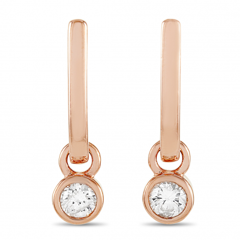 LB Exclusive 14K Rose Gold 0.40 ct Diamond Earrings