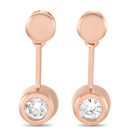 LB Exclusive 14K Rose Gold 0.25 ct Diamond Earrings