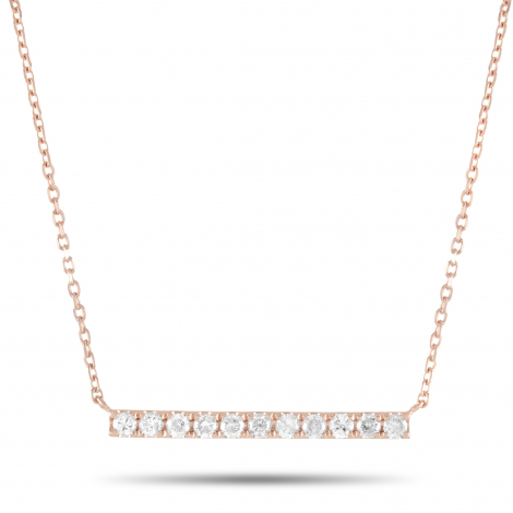 LB Exclusive 14K Rose Gold 0.25 ct Diamond Pendant Necklace